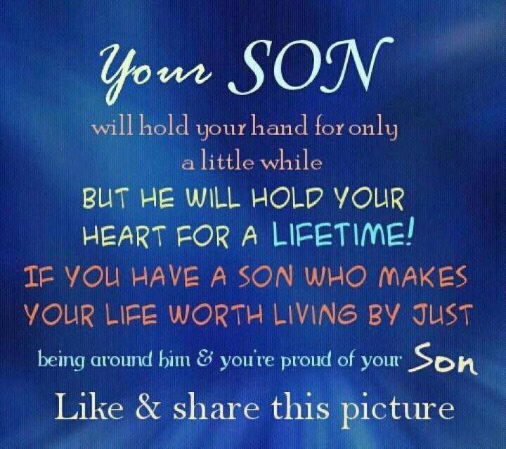 Mother Loves Son Quotes
 My Coolest Quotes Your Son Will Hold Your Hand