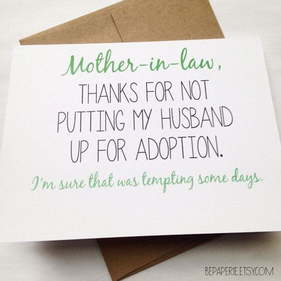 Mother N Law Quotes
 Hey I found this really awesome Etsy listing at s