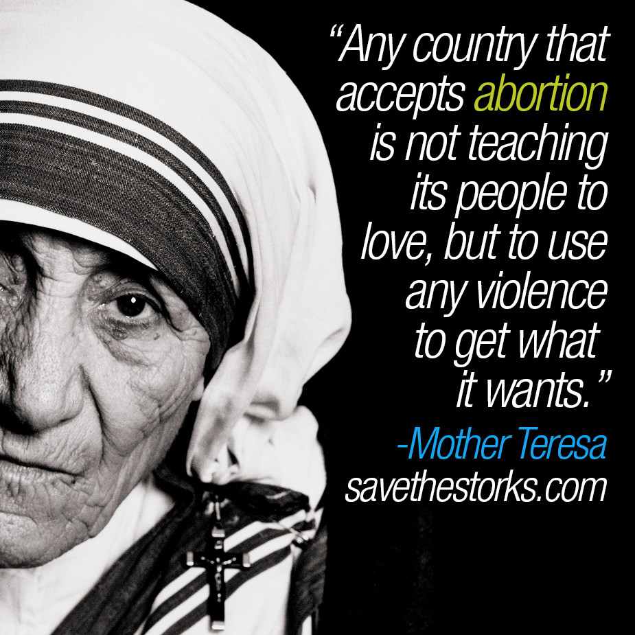 Mother Teresa Abortion Quote
 USA Today’s Sad Ideas Abortion & Down Syndrome Children