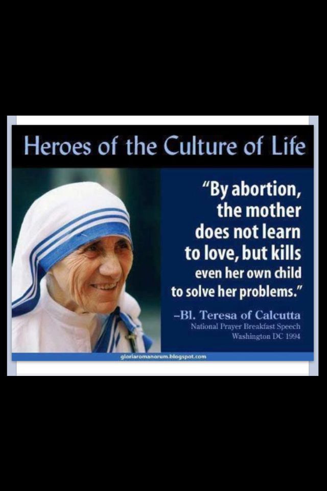 Mother Teresa Abortion Quote
 10 Best images about Mother Teresa of Calcutta on