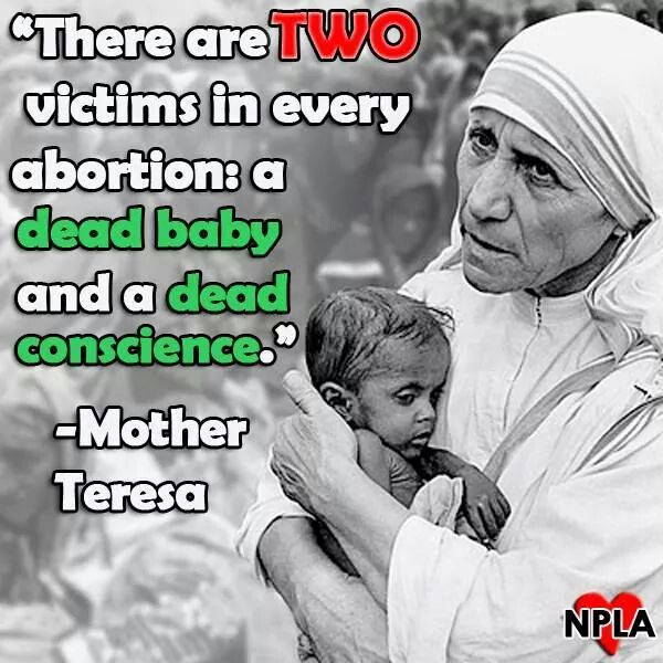 Mother Teresa Abortion Quote
 355 best images about Mother Teresa on Pinterest