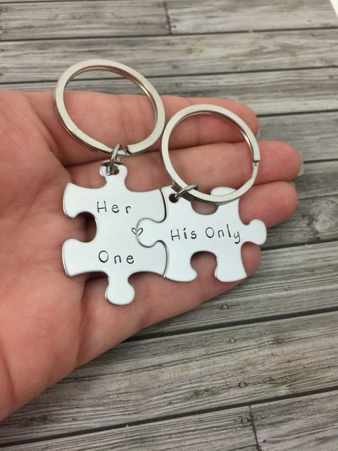 Mother'S Day Gift Ideas For Hard To Buy
 Boyfriend Gift Couples Keychains Her e His ly Puzzle