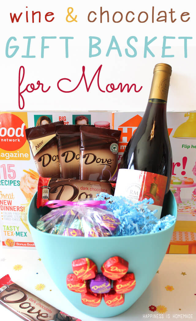 Mother'S Day Gift Ideas For New Moms
 Mother s Day Wine & Dark Chocolate Gift Basket Happiness