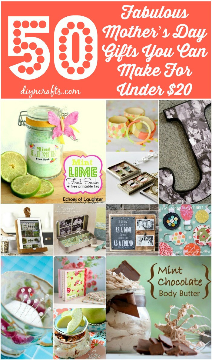 Mother'S Day Gift Ideas To Make
 50 Fabulous Mother’s Day Gifts You Can Make For Under $20