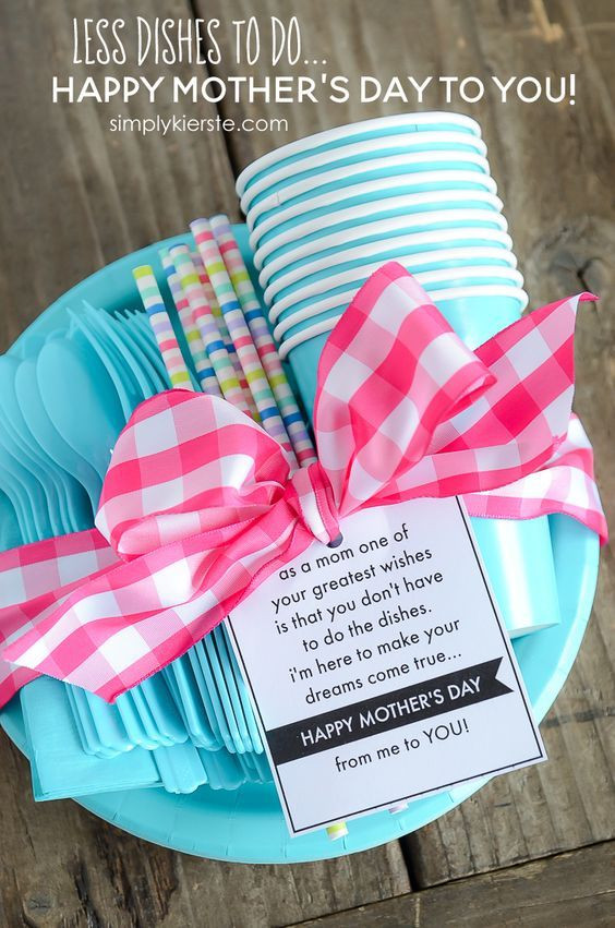 Mother'S Day Gift Ideas To Make
 Less Dishes for Mom Mother s Day Gift & Printable