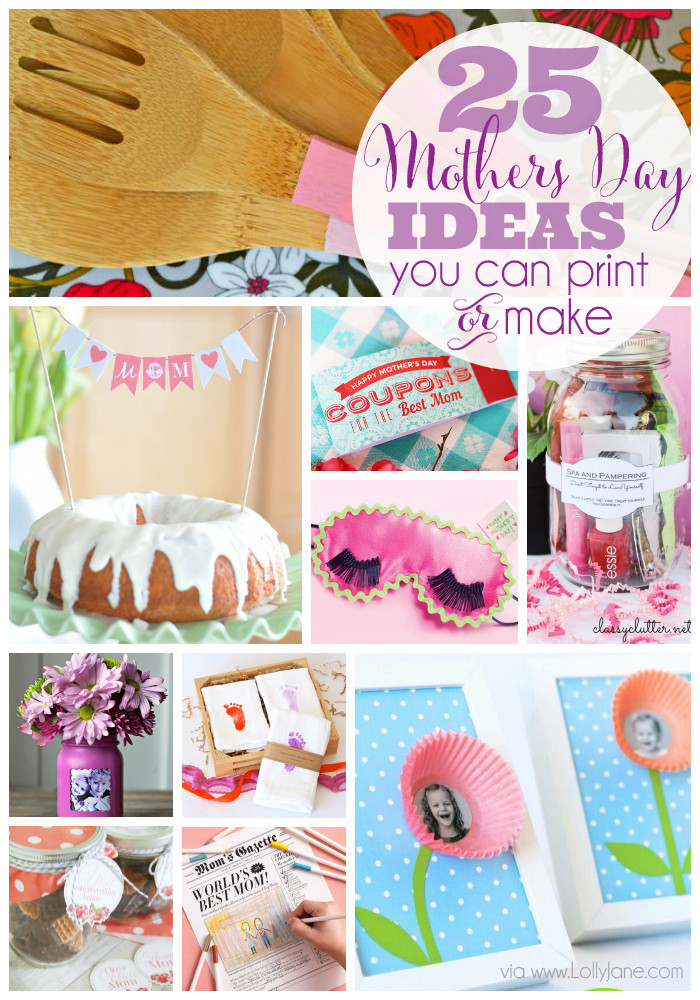 Mother'S Day Gift Ideas To Make
 25 Mothers Day Ideas you can print or make