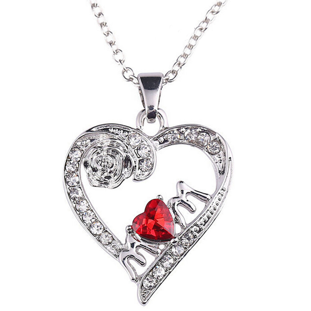 Mother'S Day Jewelry Gift Ideas
 Charm Mother s Day Gift for Mom Friend Red Diamond Heart