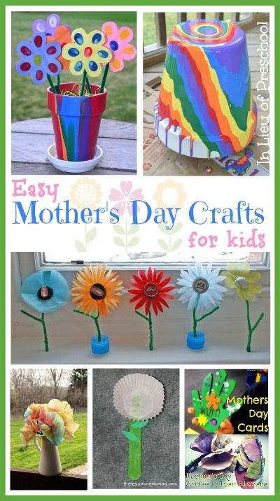 Mother'S Day Kid Craft Gift Ideas
 98 best images about Kids Mother s Day Activities on