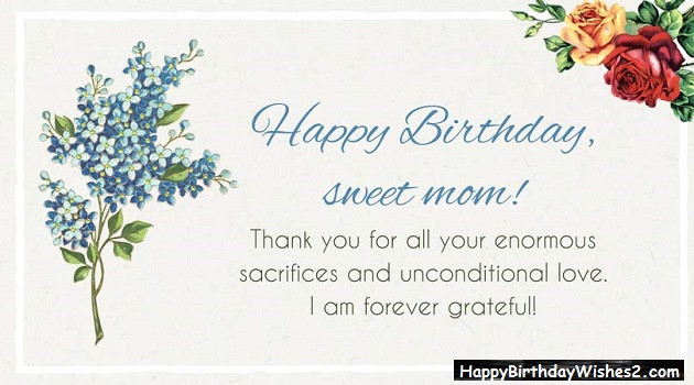 Mothers Birthday Quotes
 Best 100 Happy Birthday Wishes Messages & Quotes for