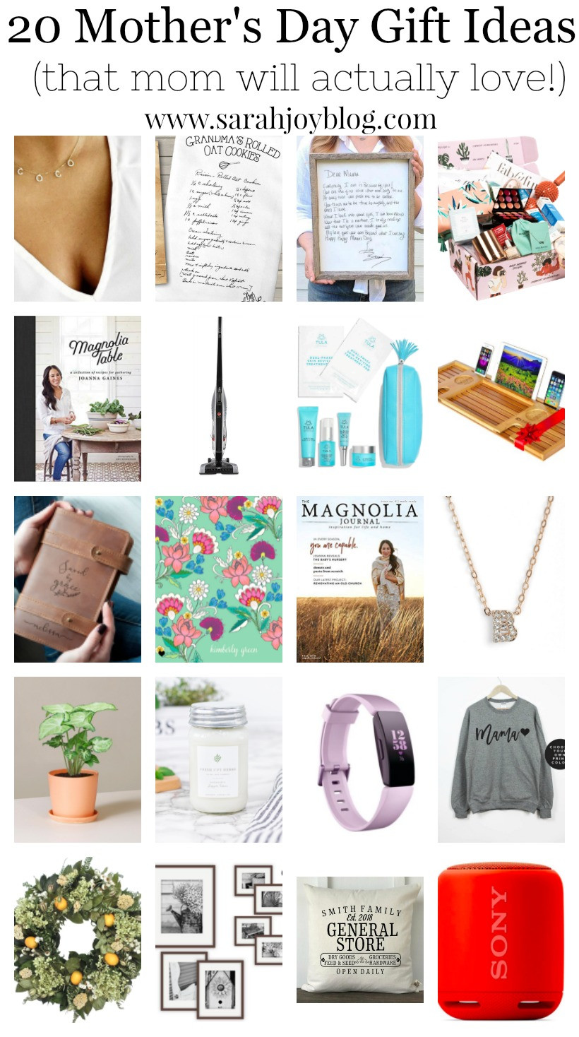Mothers Day 2019 Gift Ideas
 20 Mother s Day Gift Ideas Sarah Joy Blog