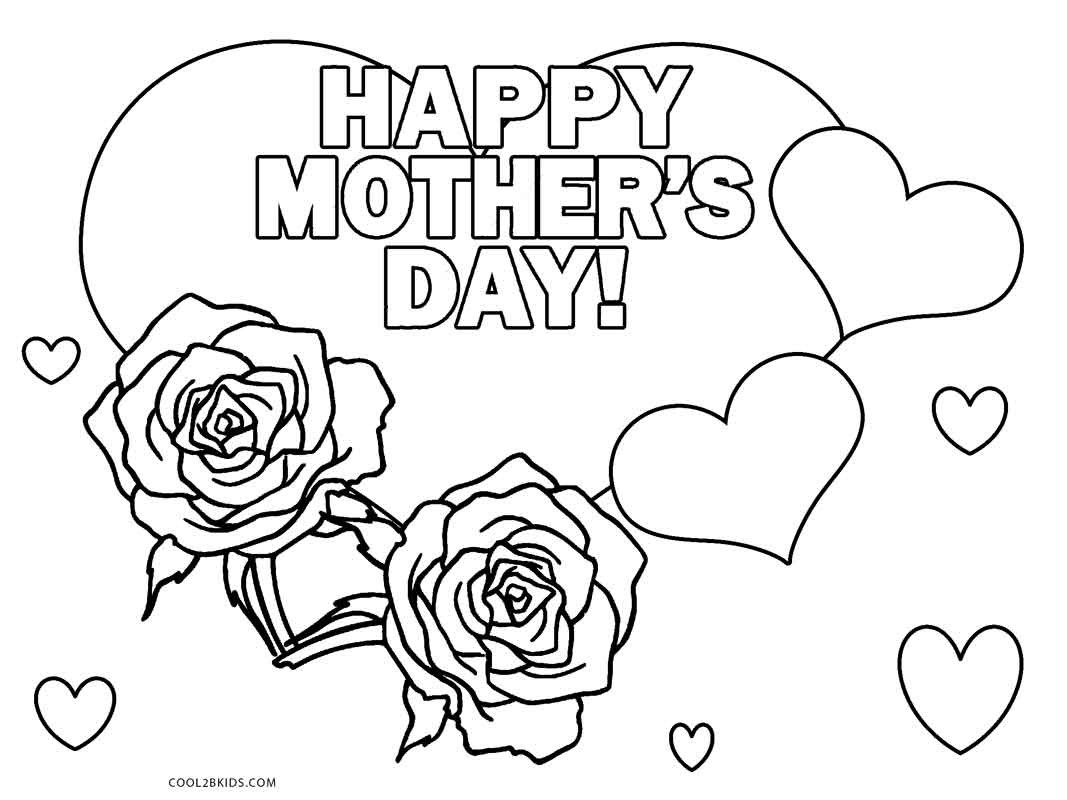 Mothers Day Coloring Pages
 Free Printable Mothers Day Coloring Pages For Kids