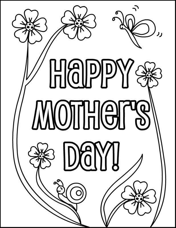 Mothers Day Coloring Pages
 Mothers Day Cards Coloring Pages Coloring Home