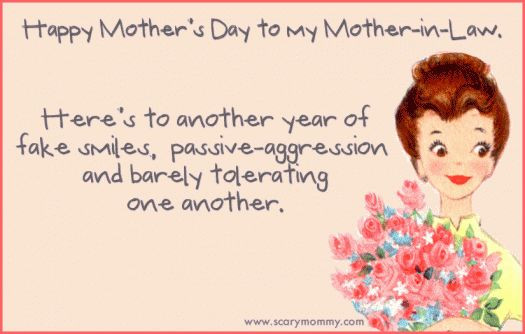 Mothers Day Quotes For Mother In Laws
 Sarcastic Mother In Law Quotes QuotesGram