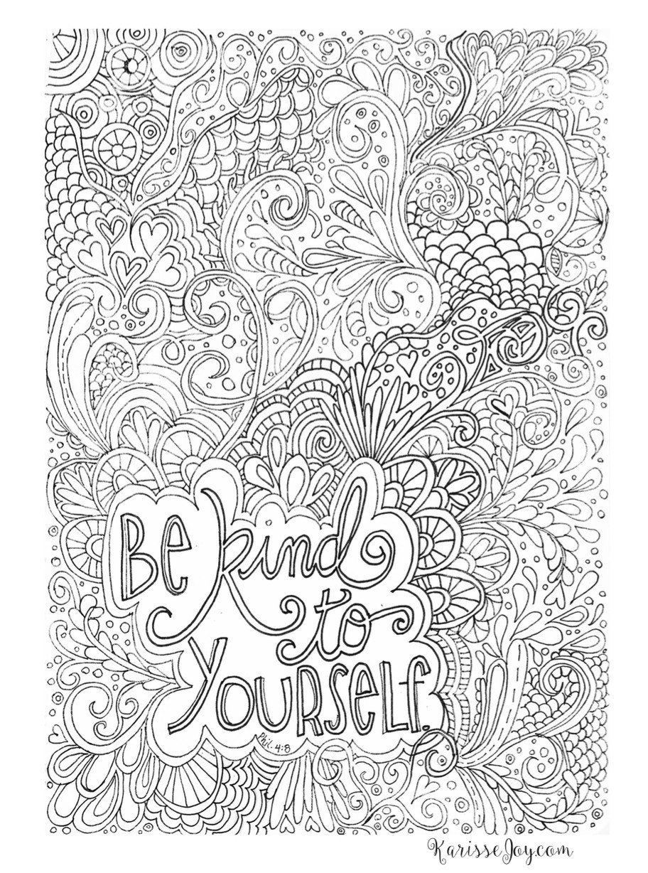 Motivational Coloring Pages For Kids
 Printable Difficult Coloring Page Favourites