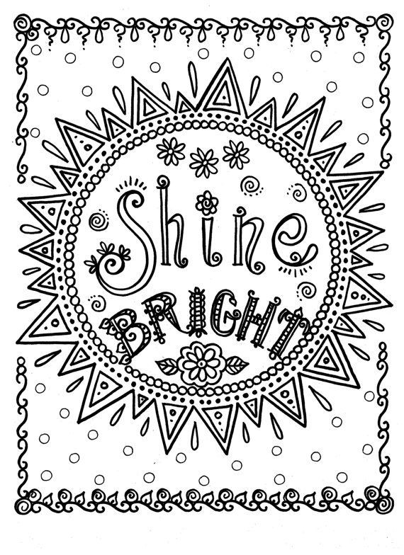 Motivational Coloring Pages For Kids
 SIGNED COPY Inspirational Coloring Book Quotes by