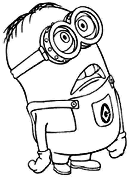 Movie Coloring Pages For Boys
 Free Anime Movie Despicable Me Minion Coloring Pages For