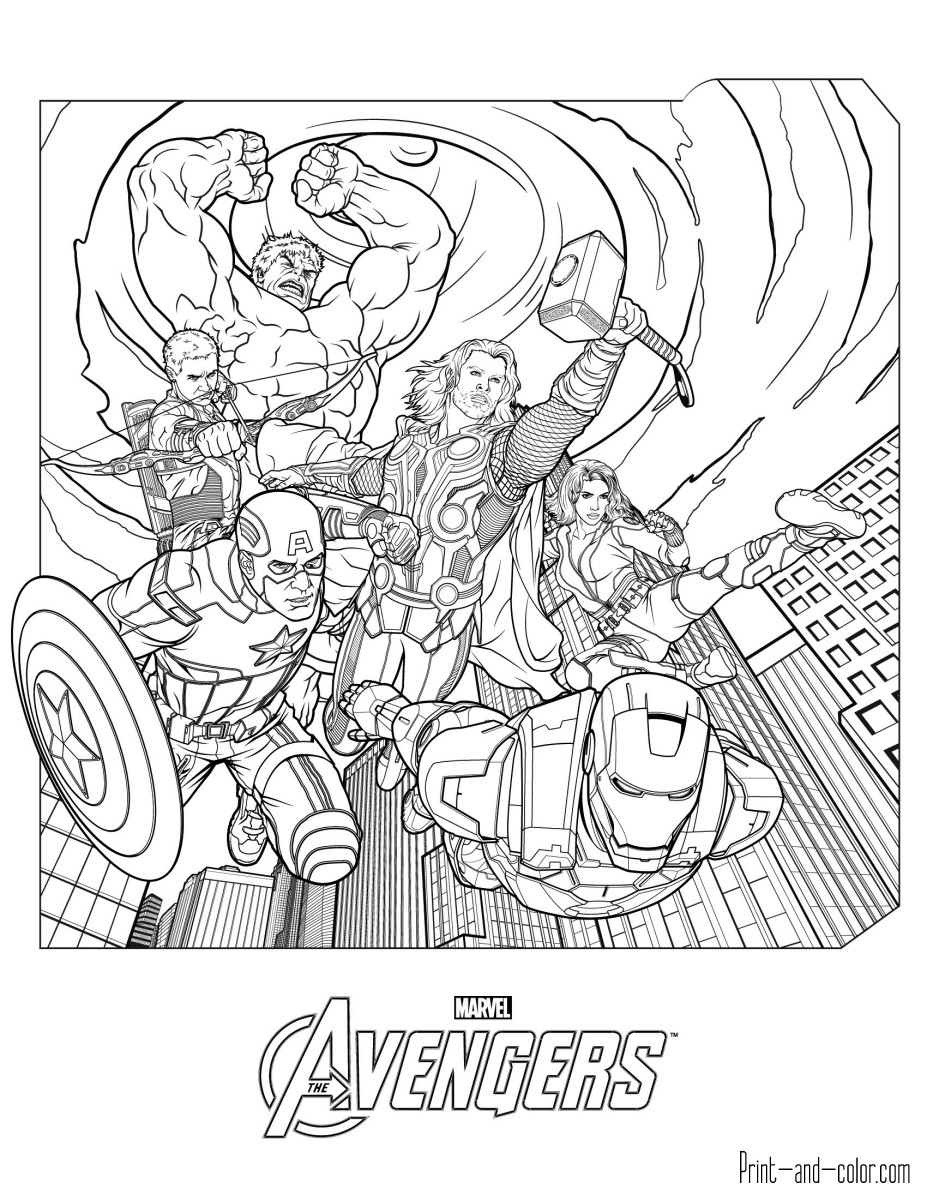 Movie Coloring Pages For Boys
 Avengers coloring pages