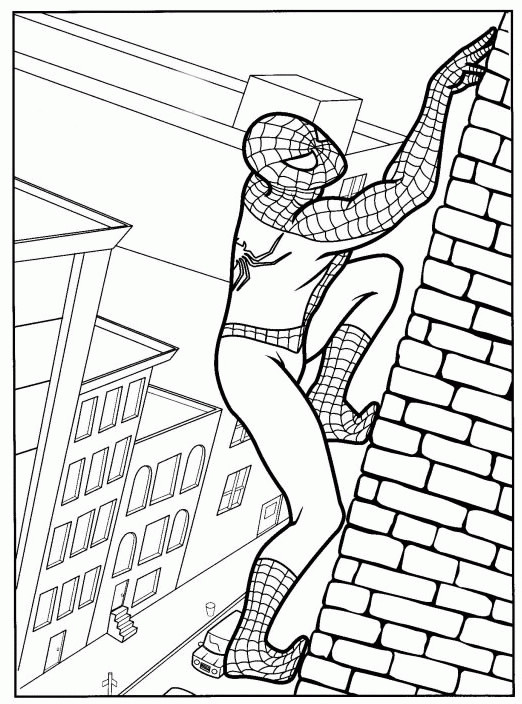 Movie Coloring Pages For Boys
 Spiderman coloring page for free print