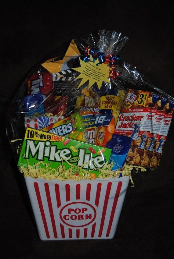 Movie Night Gift Baskets Ideas
 17 Best images about Movie Night t basket ideas on
