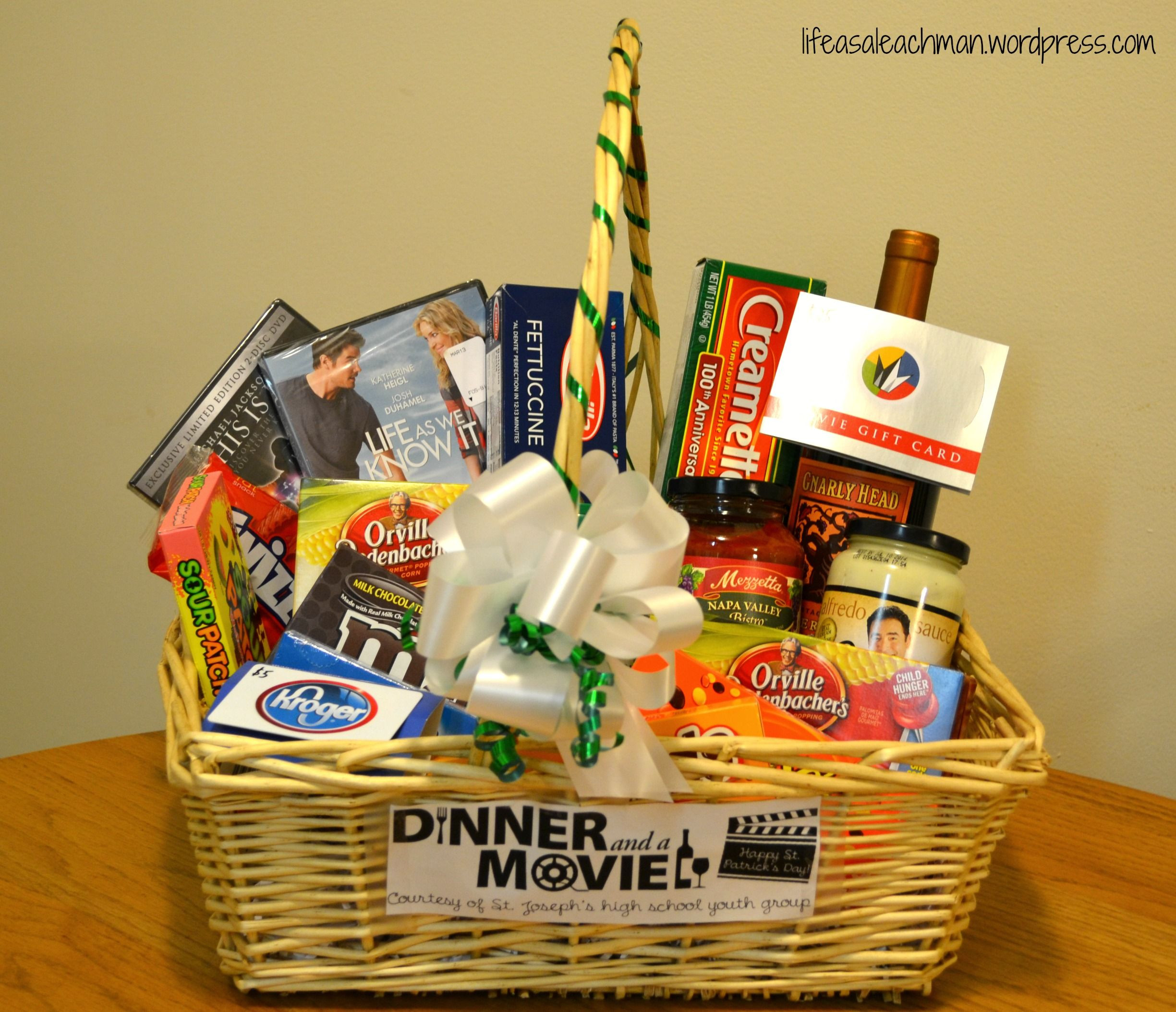 Movie Night Gift Baskets Ideas
 ‘Dinner & a Movie’ t basket Fun ideas