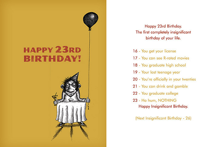 My 23Rd Birthday Quotes
 Image