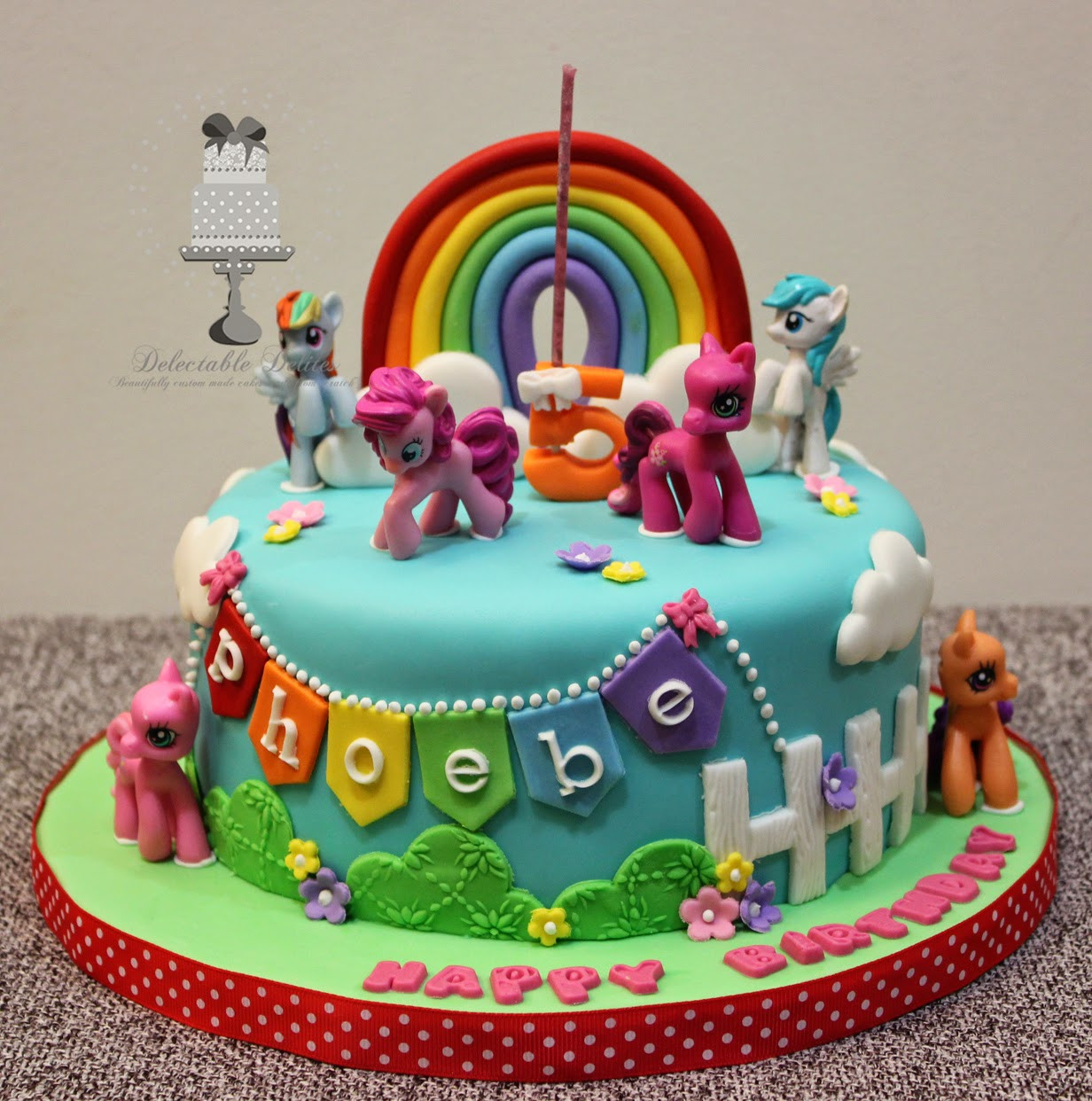 My Little Pony Birthday Cake
 Delectable Delites My Little Pony cake for Phoebe s 5th