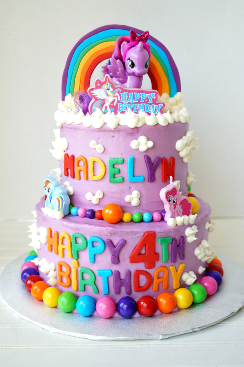 My Little Pony Birthday Cake
 My Little Pony tiered birthday cake