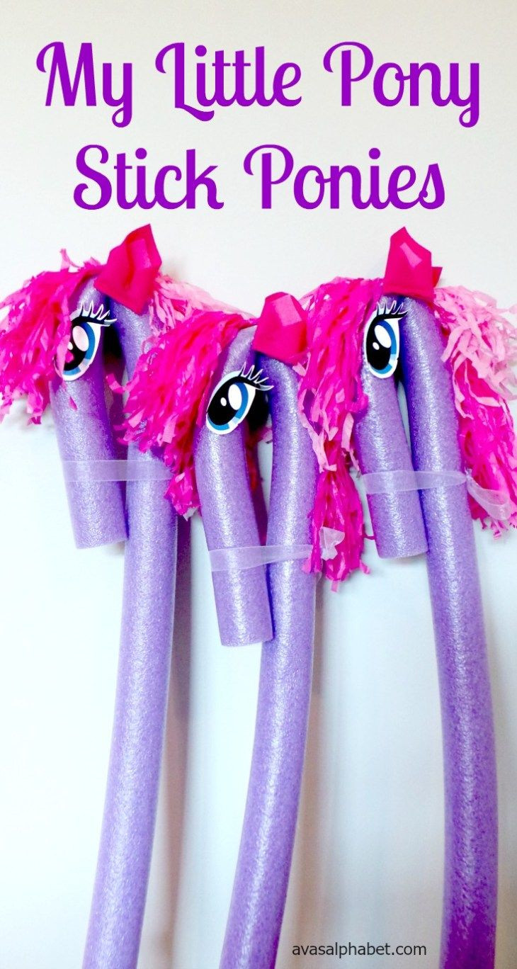 My Little Pony Pool Party Ideas
 My Little Pony Inspired Stick Ponies