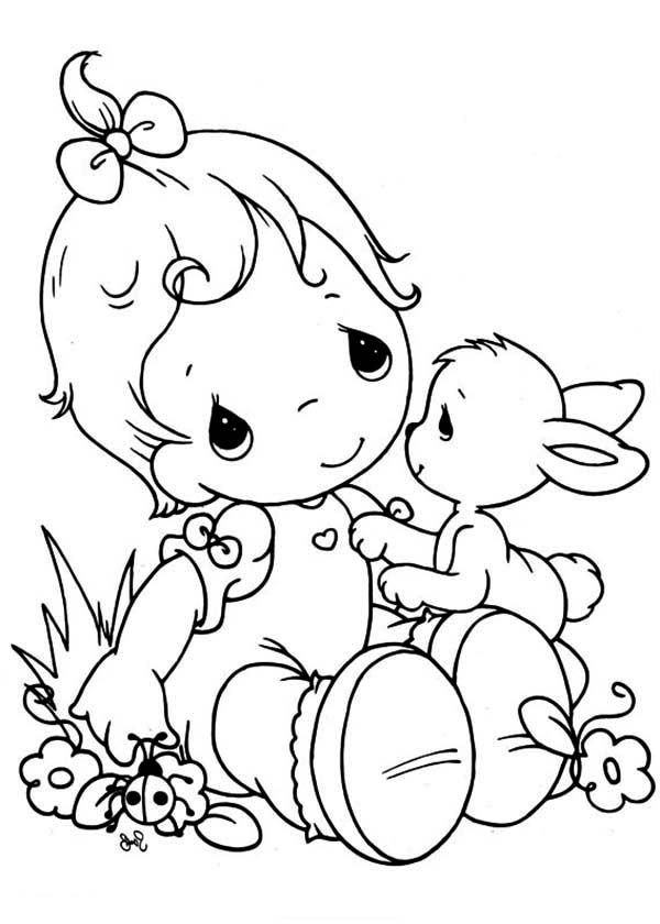 My Precious Moments Coloring Pages Boys
 Precious Moments Animal Coloring Pages Coloring Home