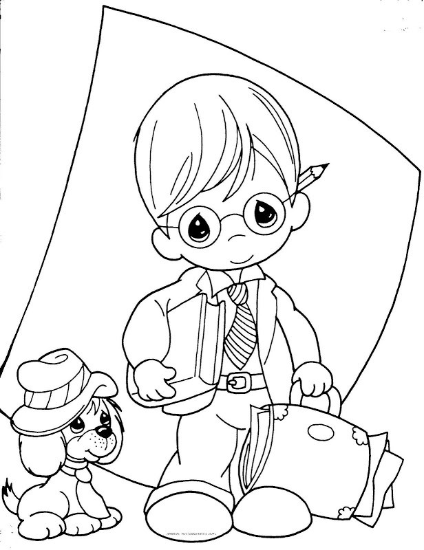 My Precious Moments Coloring Pages Boys
 Precious Moments Coloring Pages Love AZ Coloring Pages