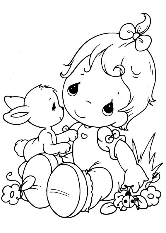 My Precious Moments Coloring Pages Boys
 Easy Printable Precious Moments Coloring Pages