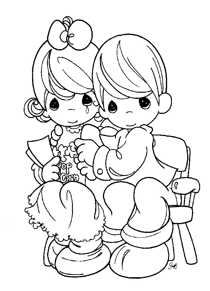My Precious Moments Coloring Pages Boys
 Precious Moments Nativity Coloring Pages Coloring Home