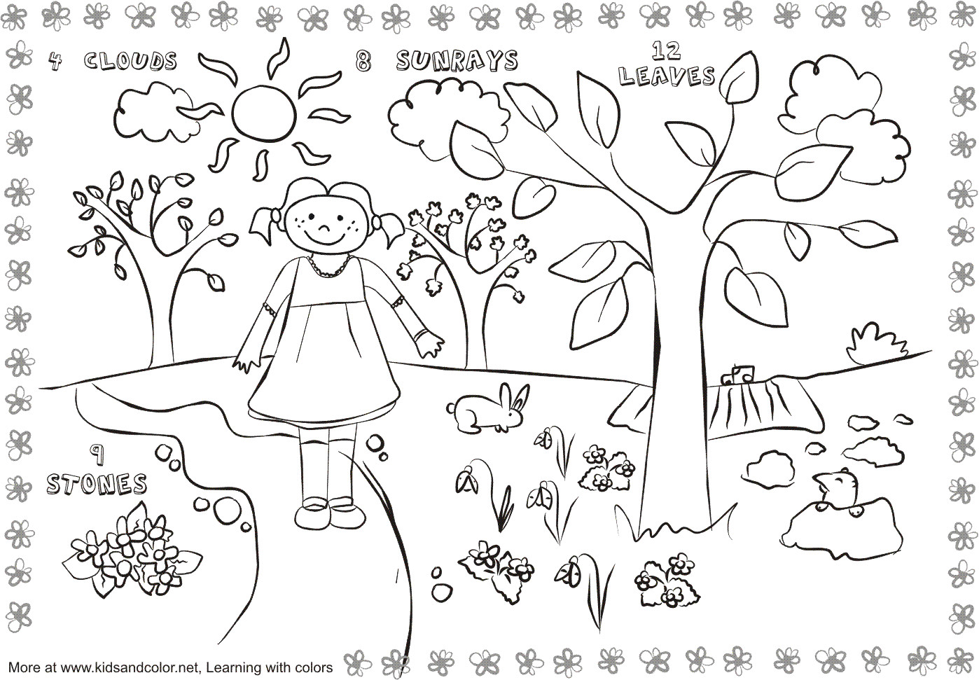 Nature Coloring Pages For Boys
 Spring Coloring Pages NATURE Free Printable Coloring Pages
