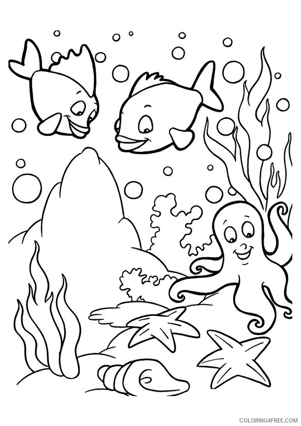 Nature Coloring Pages For Boys
 Ocean Background Page Coloring Pages