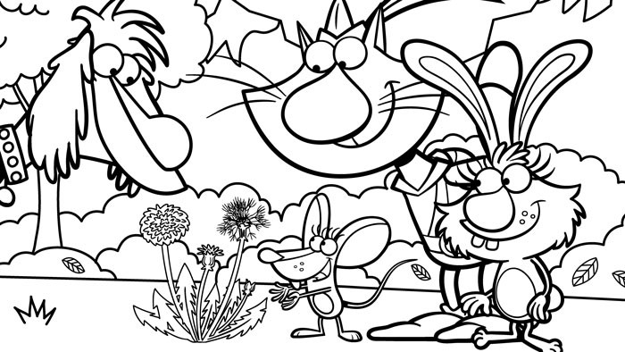 Nature Coloring Pages For Boys
 Nature Cat Coloring Pages