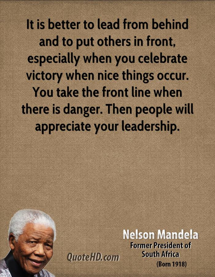 Nelson Mandela Quotes On Leadership
 Nelson Mandela Leadership Quotes QuotesGram