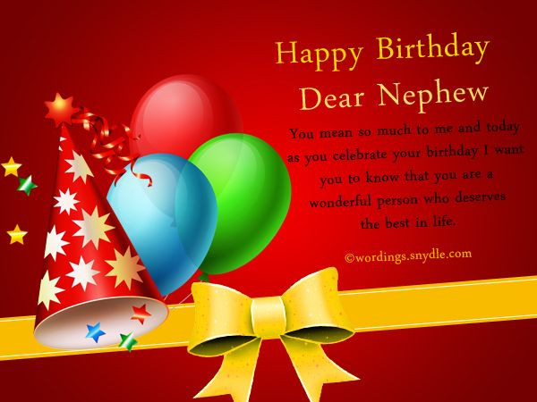 Nephew Quotes Birthday
 Nephew Birthday Messages Happy Birthday Wishes for Nephew