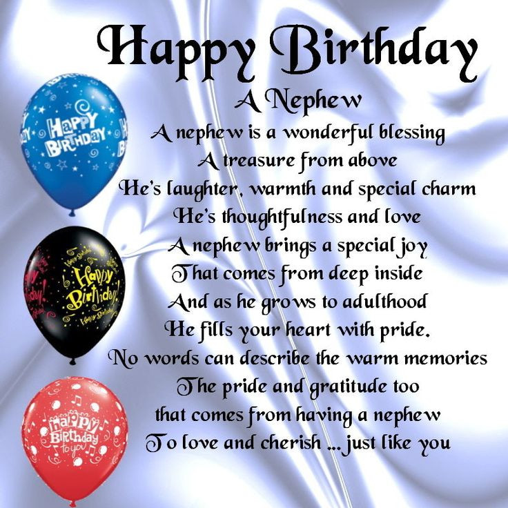 Nephew Quotes Birthday
 Personalised Coaster Nephew Poem Happy Birthday FREE