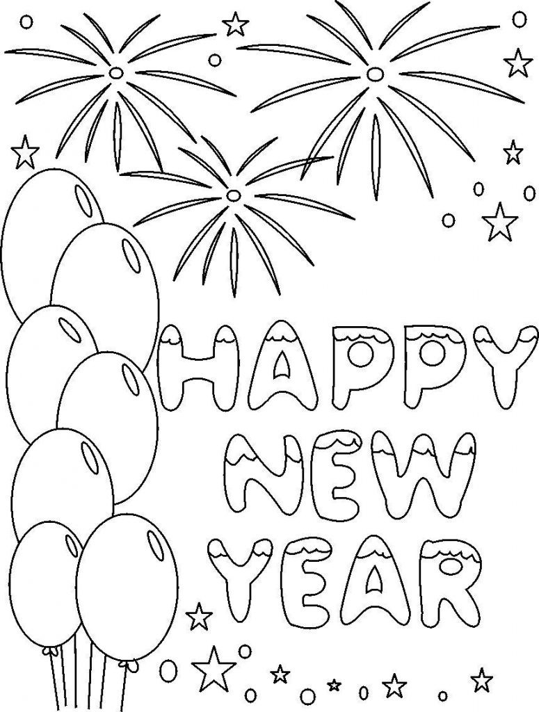 New Coloring Book
 Free Printable New Years Coloring Pages For Kids