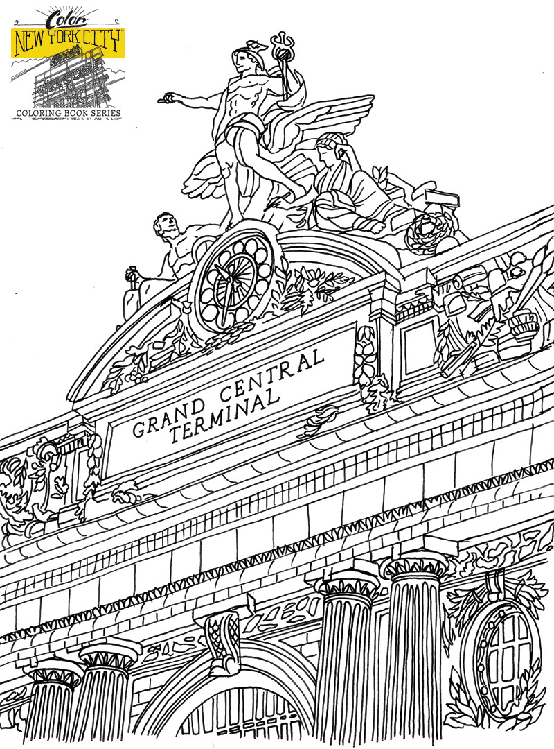New Coloring Book
 Printable Smurfs New York Coloring Pages Coloring Home