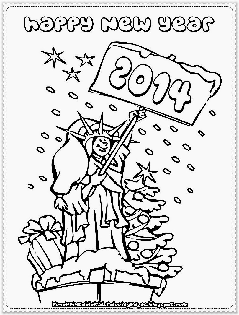 New Coloring Book
 New Year Printable Coloring Pages Free Printable Kids