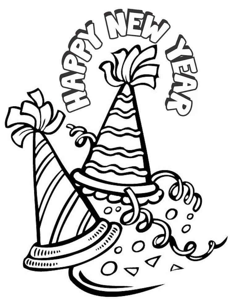 New Coloring Book
 New Years Coloring Page