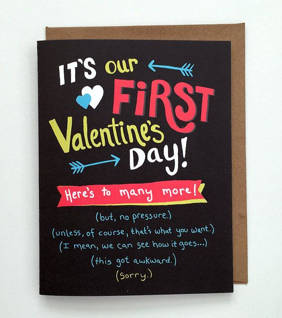 New Relationship Valentines Gift Ideas
 Funny Valentine s Day Card for new relationships by