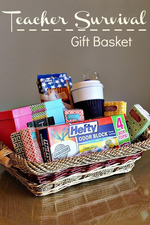 New Teacher Gift Basket Ideas
 Giving Back to Your School & a Teacher Survival Gift