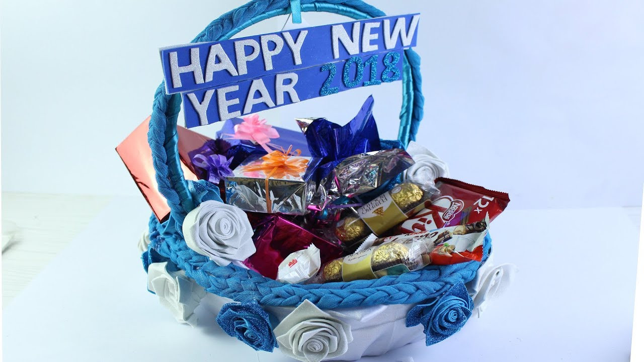 New Year Gift Basket Ideas
 DIY New Year Greetings Basket 2018 Gift idea for New Year