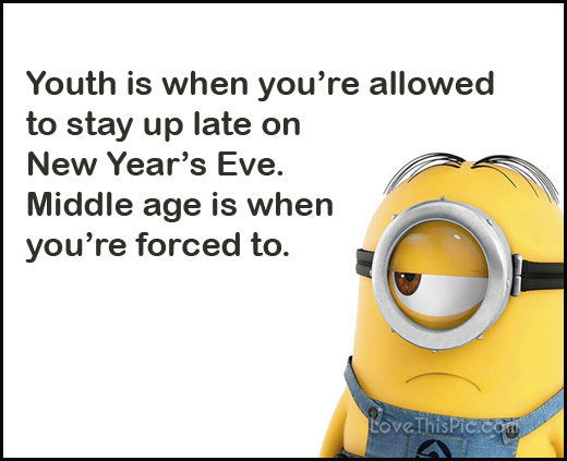 New Year Quotes Funny
 Funny Happy New Years Eve Minion Quote s