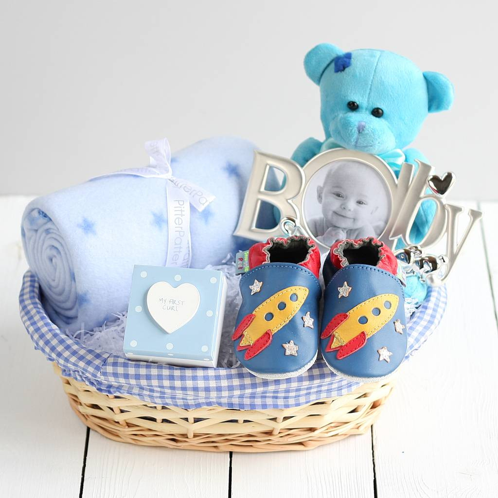 Newborn Baby Boy Gift Ideas
 deluxe boy new baby t basket by snuggle feet