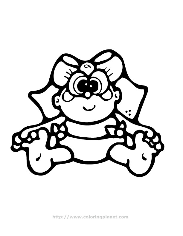 Newborn Baby Girl Coloring Pages
 Baby Girl Coloring Pages Coloring Home