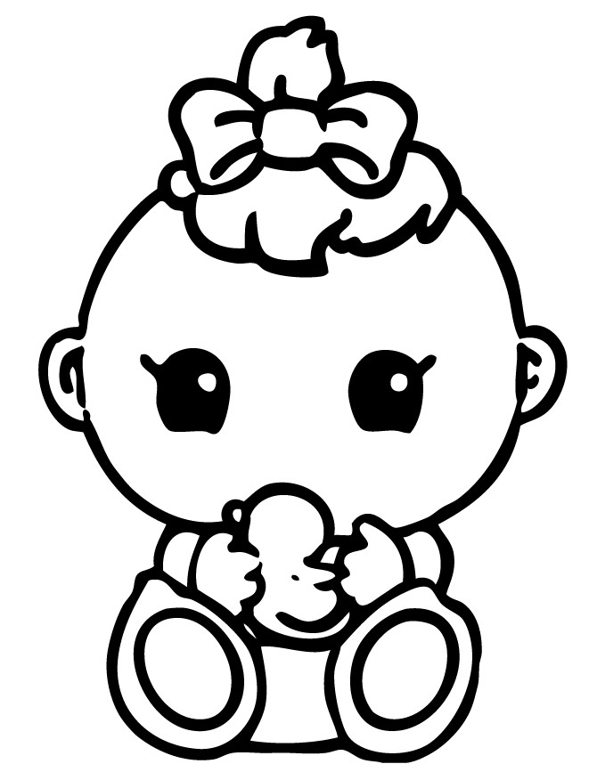 Newborn Baby Girl Coloring Pages
 Baby Girl Coloring Pages AZ Coloring Pages