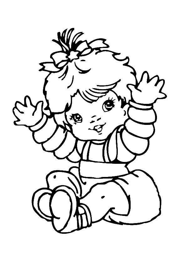 Newborn Baby Girl Coloring Pages
 Cute Baby Girl Coloring Pages Baby Coloring Pages Free